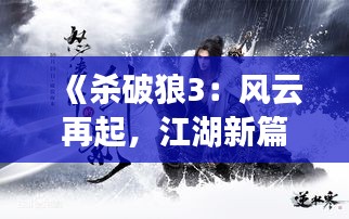 《杀破狼3：风云再起，江湖新篇》