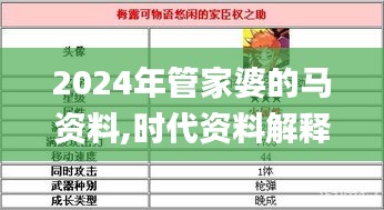 2024年管家婆的马资料,时代资料解释落实_1440p1.866