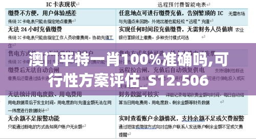 澳门平特一肖100%准确吗,可行性方案评估_S12.506