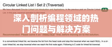 深入剖析编程领域的热门问题与解决方案