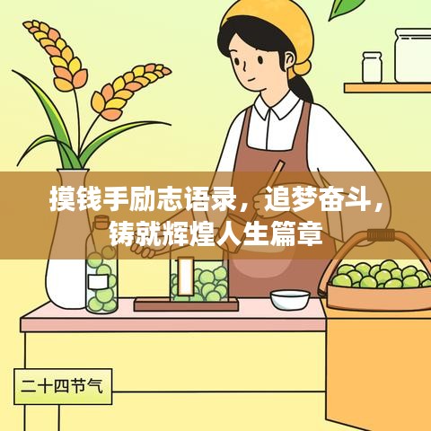 摸钱手励志语录，追梦奋斗，铸就辉煌人生篇章